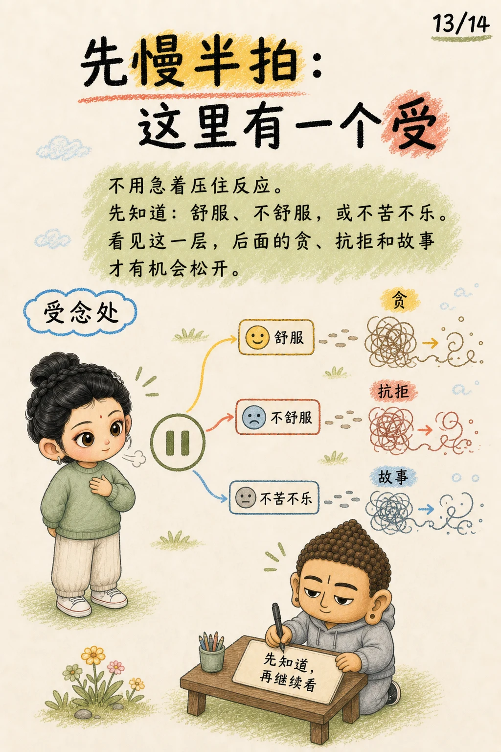 《受，心开始偏向的那一下》漫画第 13 页