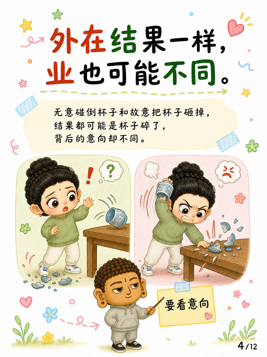 《业力，不是宇宙的惩罚机制》漫画第 4 页