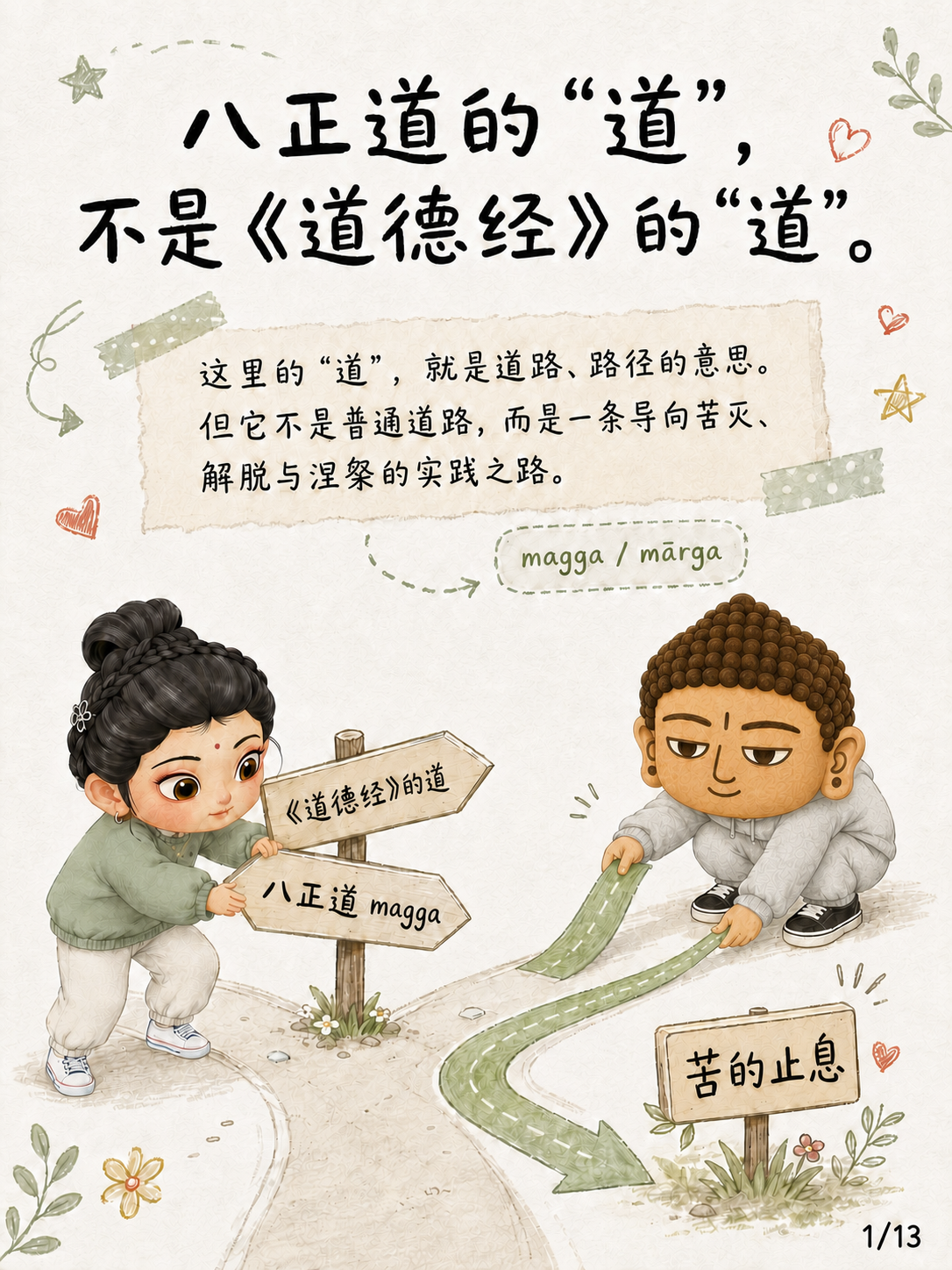 《八正道的“道”，不是《道德经》的“道”》漫画第 1 页