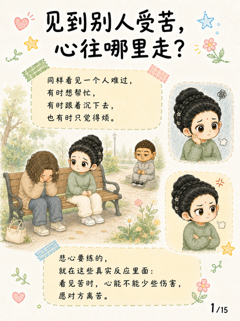 悲心：见苦时，心可以不走向伤害配图
