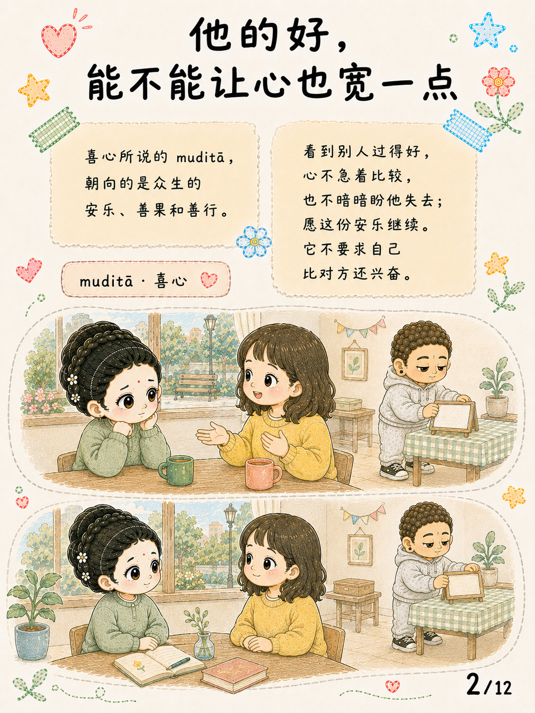 《喜心：别人过得好时，心会不会缩》漫画第 2 页