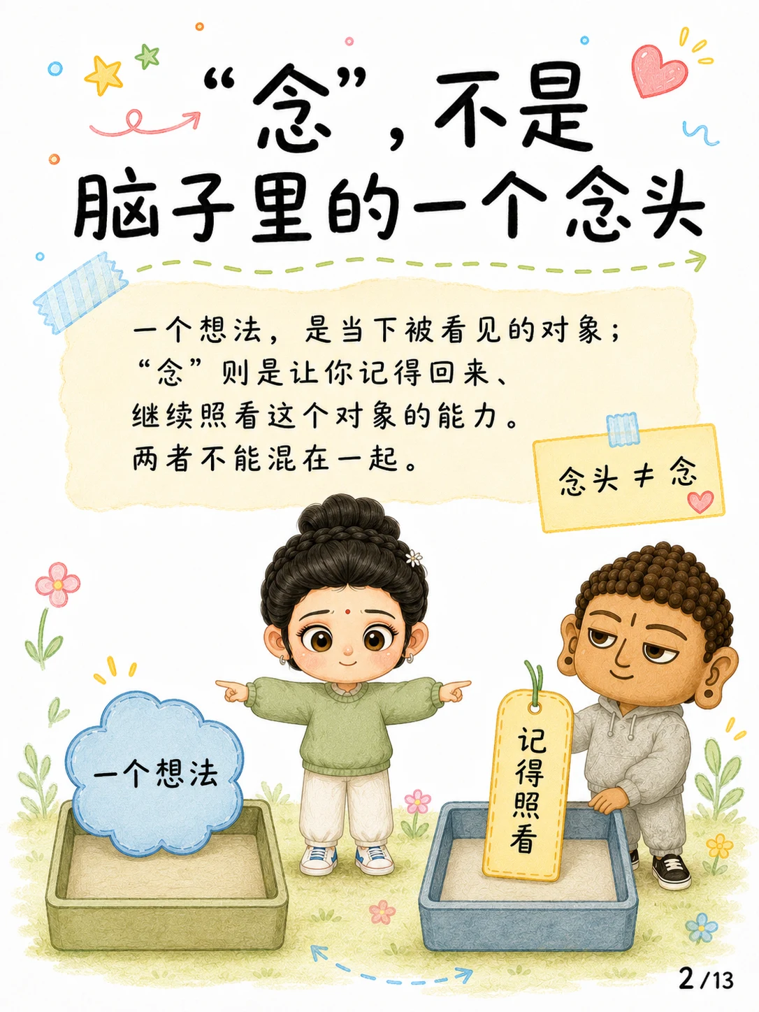《正念，不是强迫自己永远不走神》漫画第 2 页