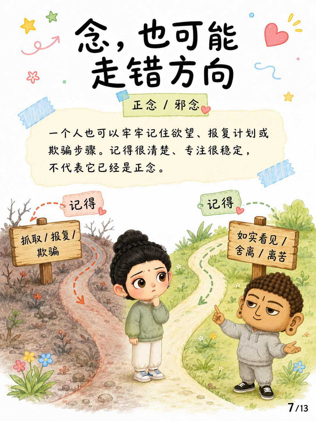 《正念，不是强迫自己永远不走神》漫画第 7 页