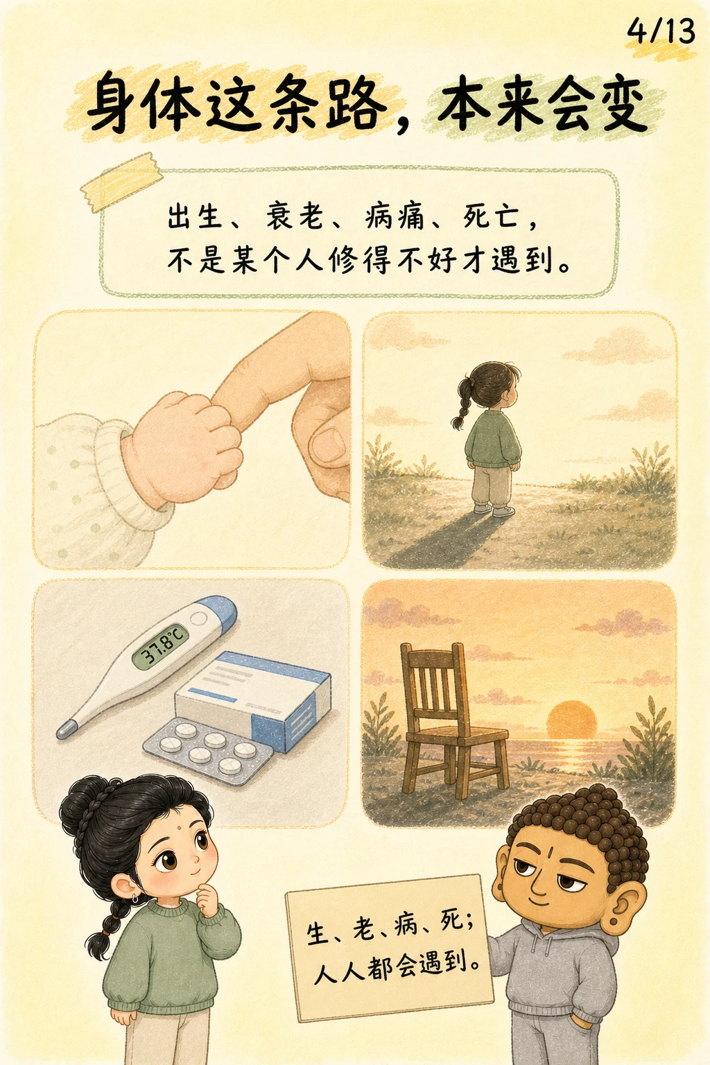 《苦：从出生那天开始的课题》漫画第 4 页